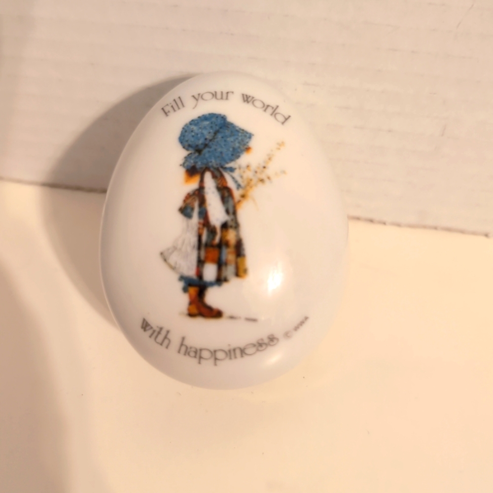 Vtg. Holly Hobbies‎ Blue Girl Collectible Egg